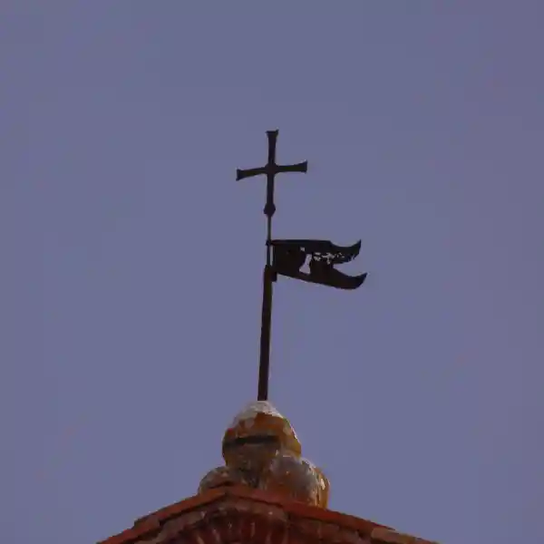 Cross with flag